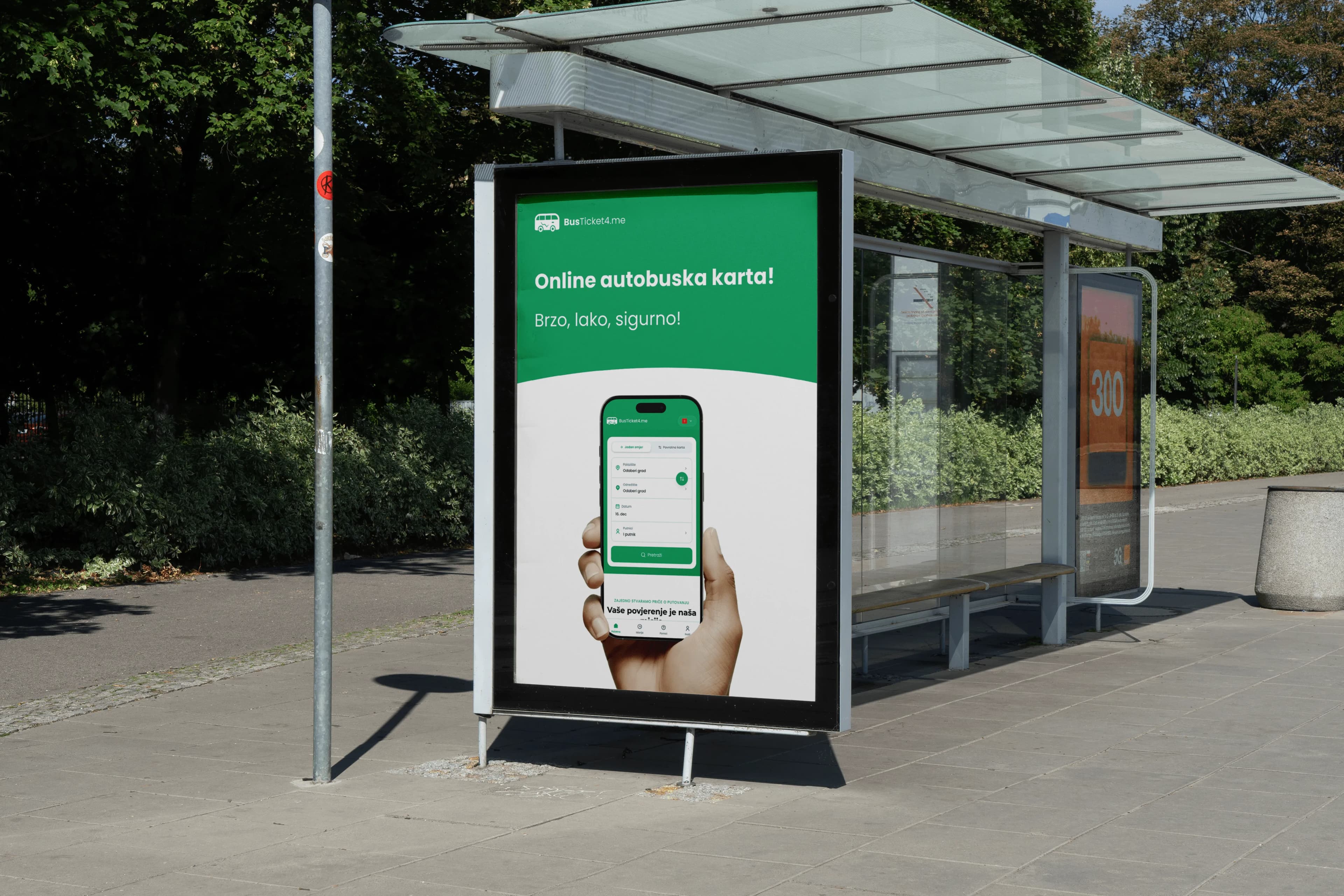 Modern bus station